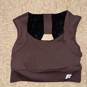 Forme Brown padded sports Bra size L